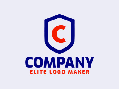 The logo features a minimalist letter 'C' integrated with a shield, offering a clean and modern visual identity.