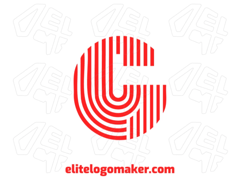 Un logotipo hermoso con la letra "C" y diseño de múltiples líneas, perfecto para una identidad de marca moderna y limpia, completamente vectorizado.