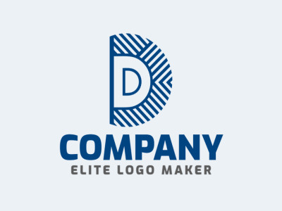 A modern logo with the letter 'D' crafted in multiple lines, exuding innovation and professionalism in shades of blue.