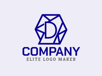 A mosaic-style logo featuring the letter 'D', creating a vibrant and intricate design perfect for a contemporary brand.