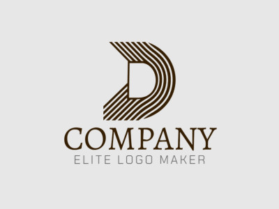 A sleek monoline logo design featuring the shape of letter 'D'.