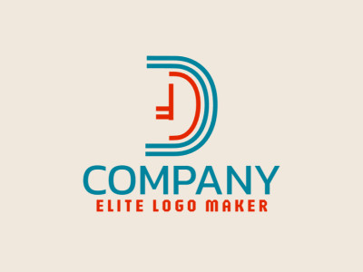 An original and illustrative logo design featuring an abstract representation of the letter "D", ideal for a dynamic business.