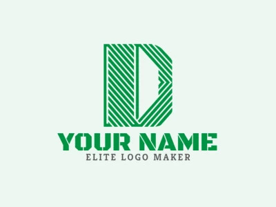 A professional logo featuring the letter 'D' in an initial letter style, designed with clean lines and a sleek appearance for a refined look.