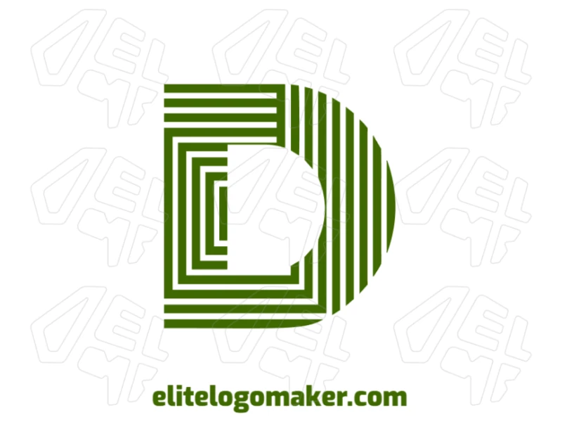 A business-focused initial letter design featuring the letter "D" with a high-level design, creating a professional and sophisticated logo concept.