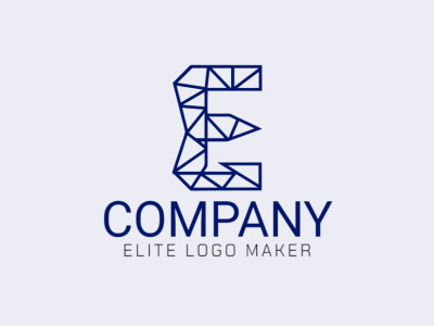 A mosaic-style logo featuring the letter 'E', artistically composed with various shades of blue for a visually striking and intricate design.
