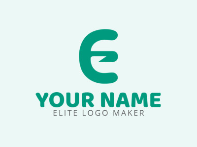 A minimalist logo design featuring the letter 'E' as the focal point, ideal for a clean and modern brand identity.