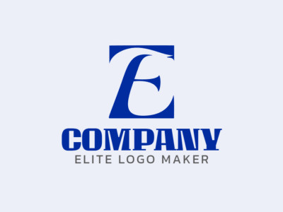 A minimalist logo featuring the letter 'e' shape, customizable to fit various needs with a sleek design.