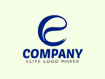 A striking logo featuring the initial letter 'E' in a dark blue hue, designed to convey a strong and professional brand identity.