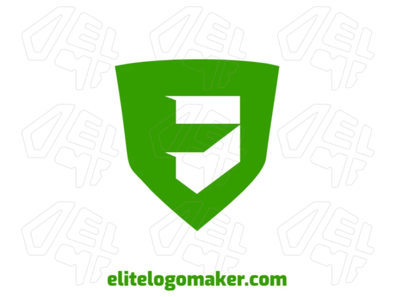 A letter 'E' blended with a medieval shield, creating a professional emblem design, perfect for building a unique logo online.