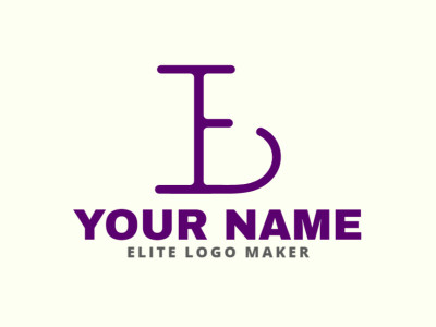 A minimalist logo featuring the letters 'e' and 'B' in a different and unique design.