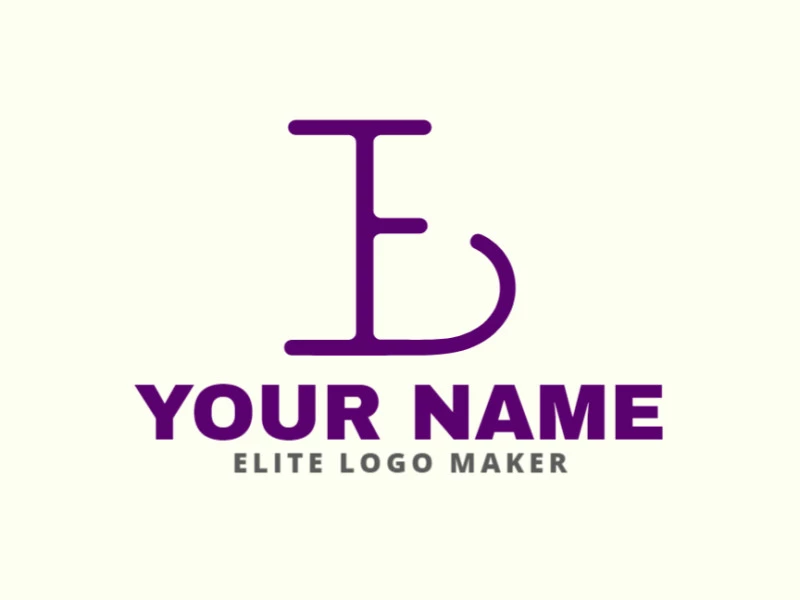 A minimalist logo featuring the letters 'e' and 'B' in a different and unique design.