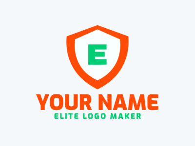 An appropriate and refined emblem logo featuring the letter 'E' combined with a shield, symbolizing strength and elegance.
