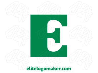 Un buen diseño de la letra "E" que transmite el concepto de fuerza, creado en estilo pictórico para un logotipo de empresa fuerte.
