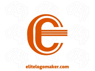 A letra 'E' com um design profissional em estilo minimalista forma um modelo de logo moderno e elegante, ideal para qualquer identidade de marca.