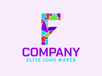 A vibrant mosaic-style logo featuring the letter 'F', capturing attention for a variety of brands and businesses.