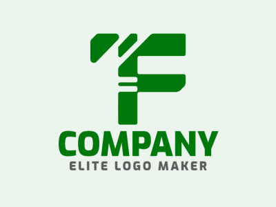 Um logotipo dinâmico apresentando a letra inicial 'F', simbolizando crescimento e vitalidade.