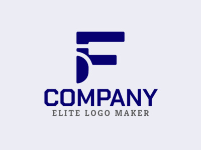 A minimalist logo featuring the letter 'F', sleek and sophisticated.