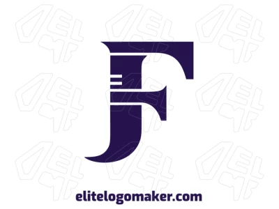 Elegant letter "F" logo design for business, featuring a beautiful and professional initial style with refined and modern aesthetics.