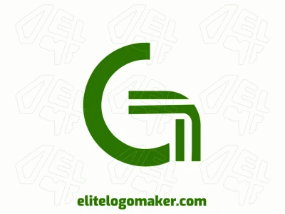 Un logotipo inspirador con la letra 'G' como elemento central, diseñado para transmitir un concepto fuerte con simplicidad elegante.
