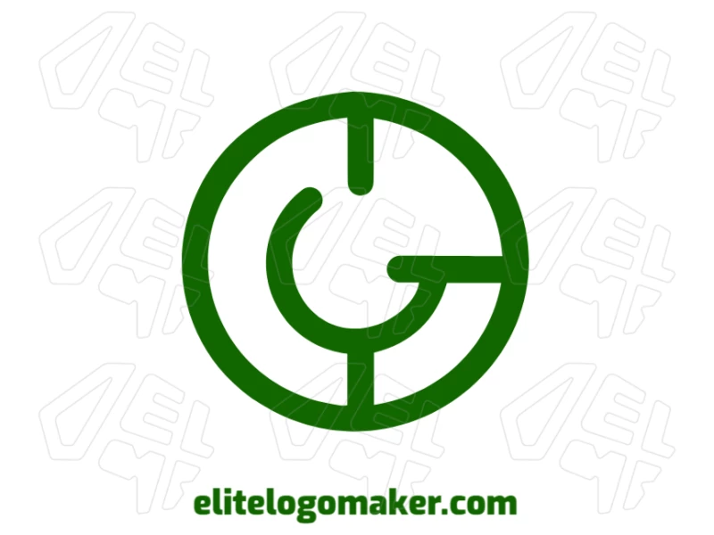 Una representación simple y notable de la letra "G" combinada con un círculo, creando un diseño limpio y moderno.