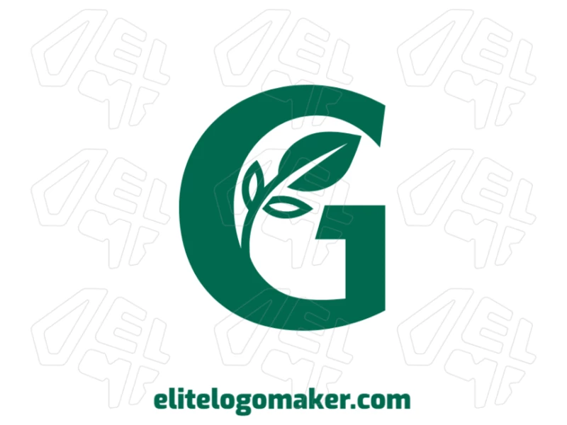 Perfect double meaning logo featuring the letter 'G' creatively combined with a tree branch for an organic and sophisticated design.