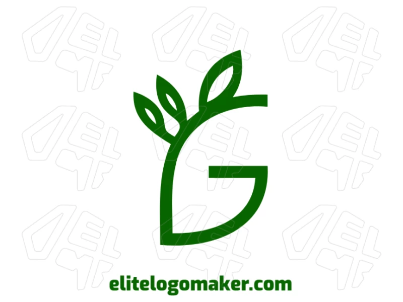 A noticeable logo featuring the letter "G" combined with tree leaves, creating a natural and memorable design for a unique brand identity.