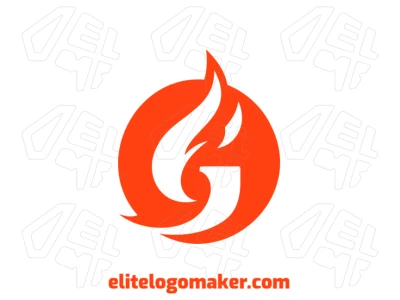Excellent logo featuring the letter 'G' on fire inside a circle, creating a bold and dynamic initial design.