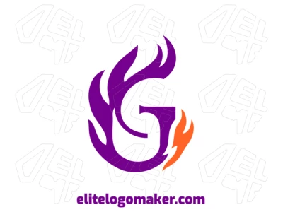 The letter 'g' with elements similar to a fire flame, representing a bold and dynamic concept in an initial letter style.