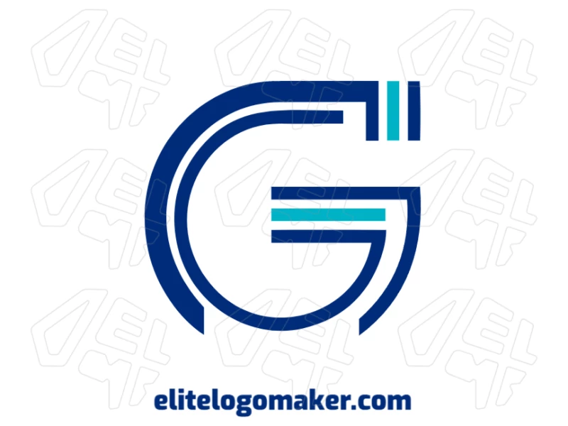 A cool logo featuring a magnificent letter "G" design, perfect for creating a professional online logo.