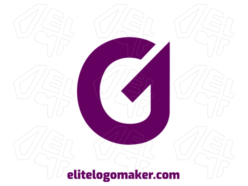 A company logo featuring a minimalist purple letter 'G', designed with clean lines for a modern and professional look.