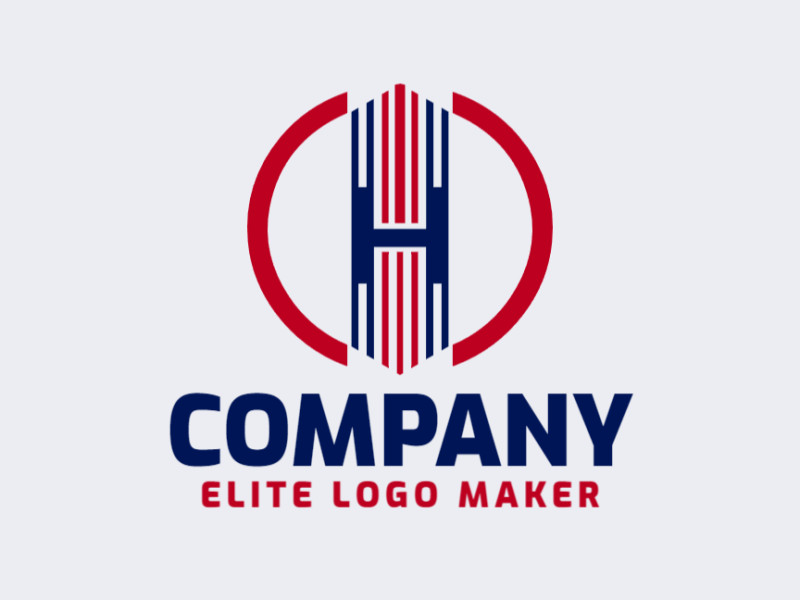 A circular logo featuring the letter 'H' creatively integrated into its design.