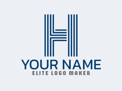 A suitable logo featuring the letter "H" in a striped style, rendered in dark blue to convey professionalism and trust.