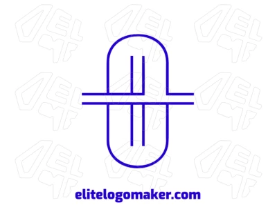 Um logo profissional de negócios com a letra "H" projetada em um estilo de letra inicial elegante e moderno, criando uma identidade de marca forte e reconhecível.