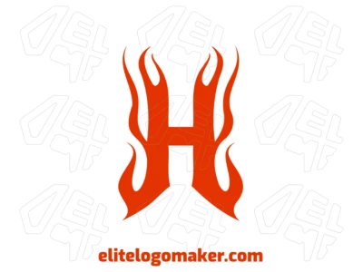 Um logo gracioso de letra inicial com a letra "H" projetado especificamente para a indústria, combinando elegância com uma forte presença profissional.