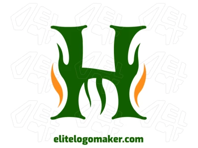 A perfect initial letter "H" design that conveys warmth, ideal for creating a unique and inviting logo.