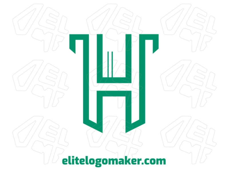 Minimalist logo with the letter "H", created with clean strokes and a contemporary visual identity.