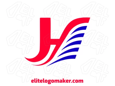 Um template de logo abstrato apresentando a letra "H" com detalhes intrincados, oferecendo um estilo de design moderno e único.