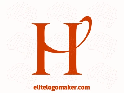 A suitable and attractive logo featuring the letter 'H' enhanced with abstract details, designed in an initial letter style for a modern appeal.