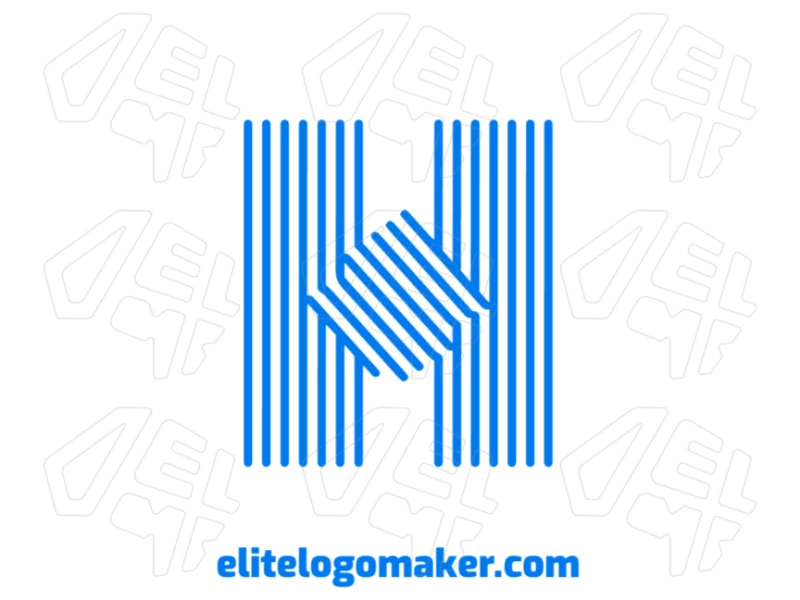 A professional logo featuring the letter 'H' in a striped style with blue color, designed with clean lines and a modern, dynamic appearance.