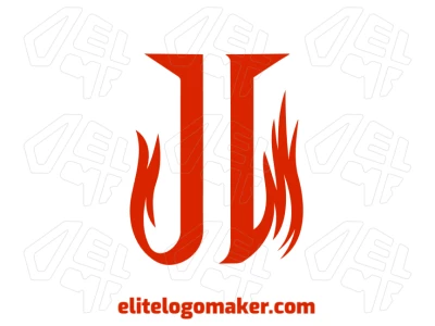 Un logo dinámico con la letra "I" y diseño abstracto, creado en estilo de letra inicial para crear una impresión moderna e impactante visualmente.