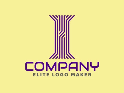 A striped logo featuring the letter 'I' with several lines, designed to create a professional and different brand identity with a unique visual appeal.