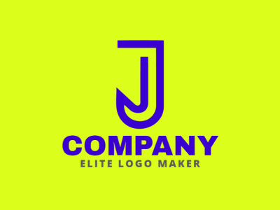 Un logotipo minimalista refinado con la letra 'J', que representa calidad con un diseño elegante y sofisticado.
