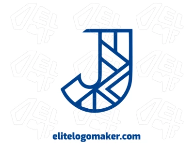 A quality logo featuring the letter "J" in blue with a mosaic style, designed as an initial letter to create a modern and dynamic visual impact.