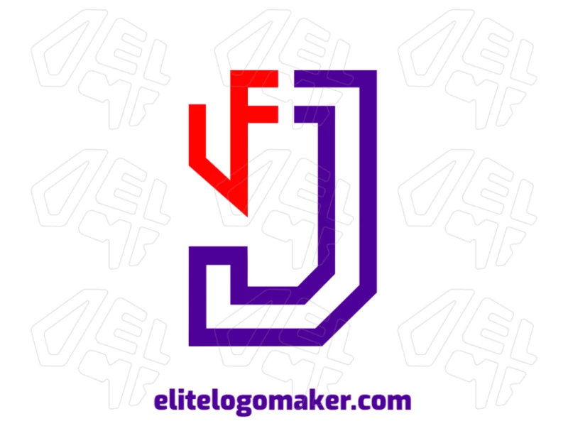 Un diseño gracioso con la letra "J" con un toque innovador y profesional, perfecto para tus necesidades de creación de logotipos.