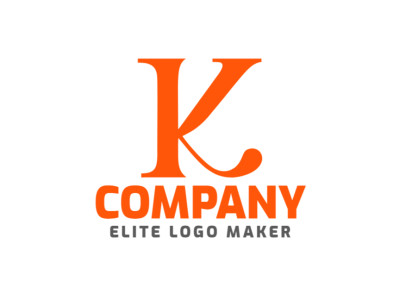 Diseño de logotipo con la letra 'K' abstracta, fusionando creatividad artística con estética moderna.
