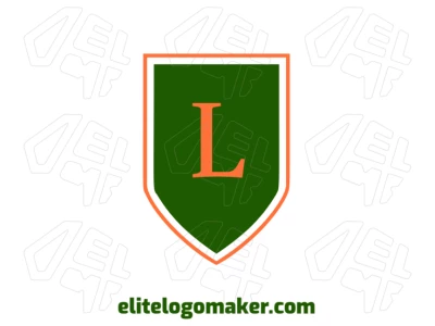 A strong emblem design featuring the letter 'L' inside a medieval shield, generating a sense of tradition and protection.