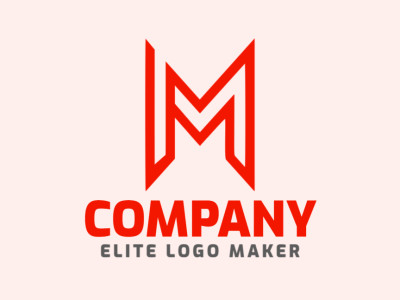 Un elegante logo minimalista que muestra la letra "M", diseñado con un toque de sofisticación y elegancia.