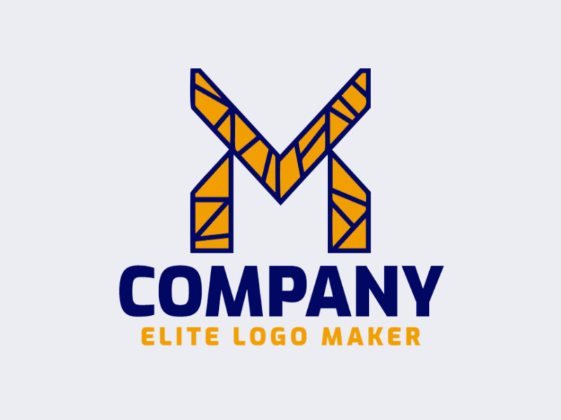 Un logotipo de la letra 'M' elaborado de forma creativa, fusionando la innovación con un atractivo atemporal.