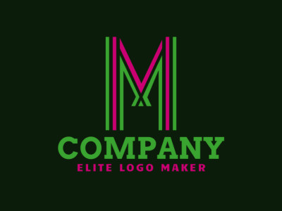 A professional and unique initial letter logo 'M', presenting a distinct and conceptual design.