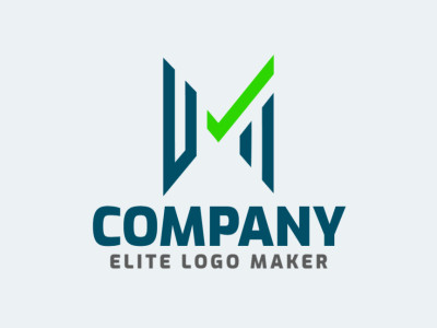 Um logotipo elegante com a letra inicial 'M' fundida com uma flecha, simbolizando progresso e inovação.